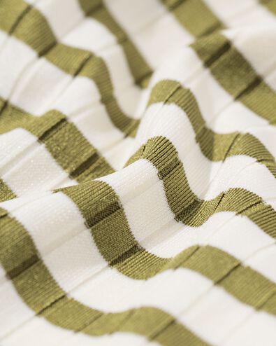 damesbikinibroekje Mila rib strepen middengroen middengroen - 22360200MIDGREEN - HEMA