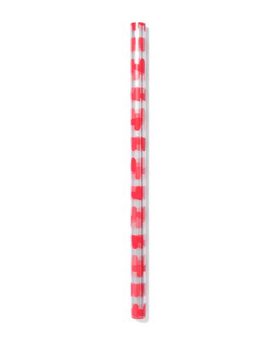 folie 200x70cm hartjes rood - 14701181 - HEMA