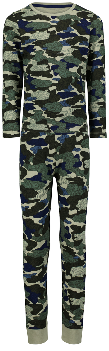 pyjama enfant camouflage vert vert - 1000028399 - HEMA