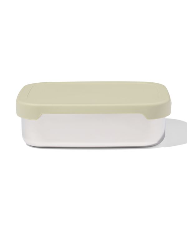 bo&icirc;te &agrave; lunch 14,3x18,9x5,8cm en acier inoxydable vert  - 80650206 - HEMA