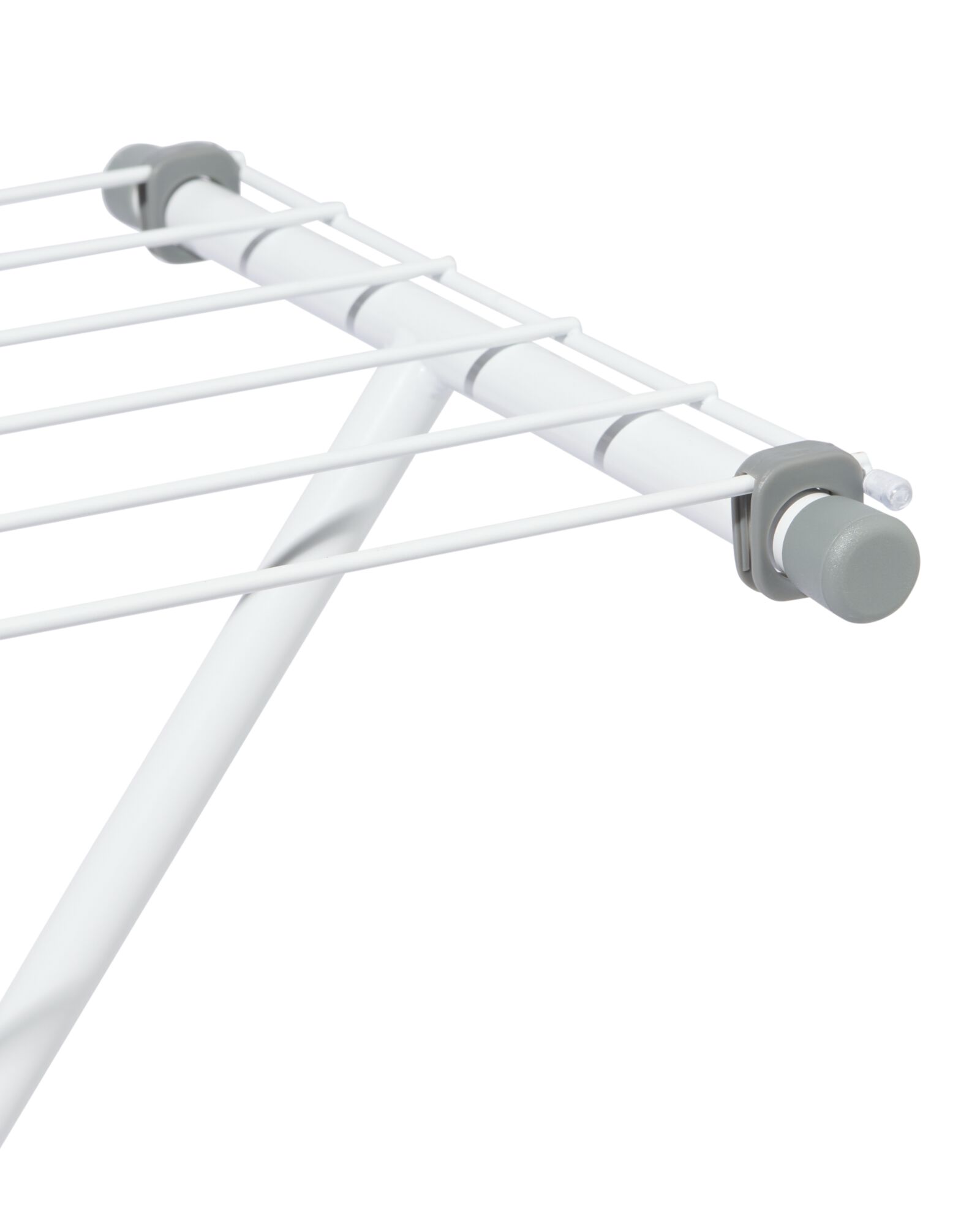 W&auml;schest&auml;nder 111 x 32 cm, schmal, Metall wei&szlig; - 20500226 - HEMA