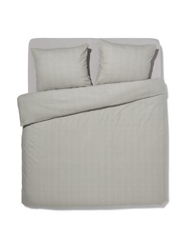 Bettbezug Flanell 200x200/220 grau meliert - 5790303 - HEMA