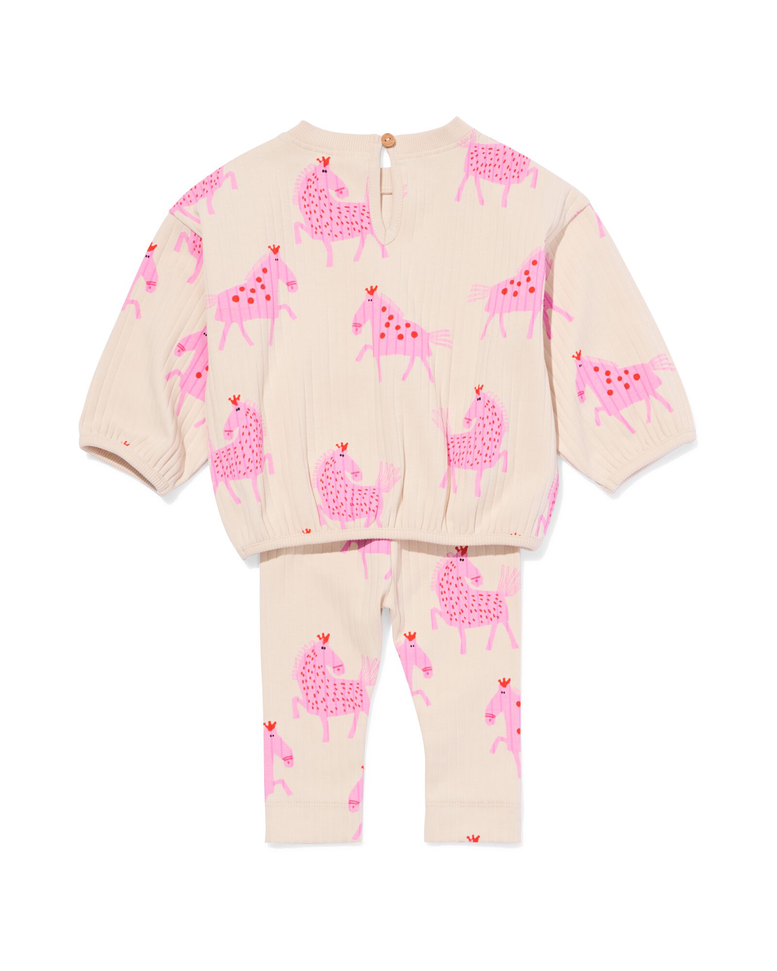 Baby-Bekleidungsset, Pferde rosa - 33041370PINK - HEMA