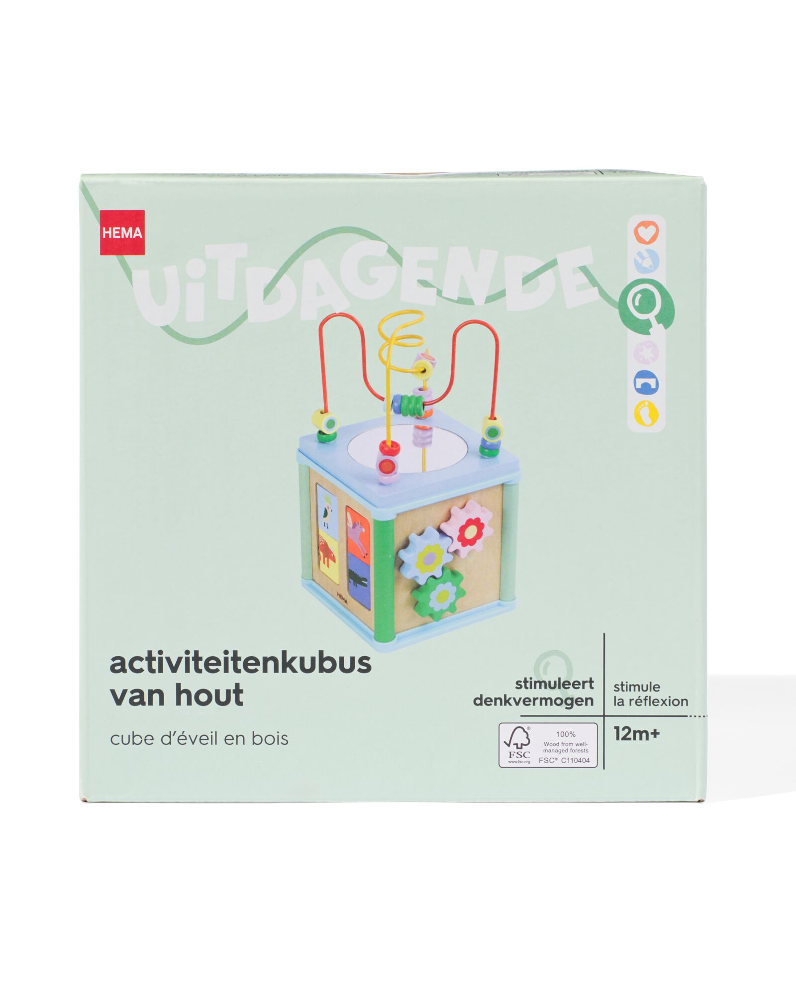 activiteitenkubus hout - 15100509 - HEMA