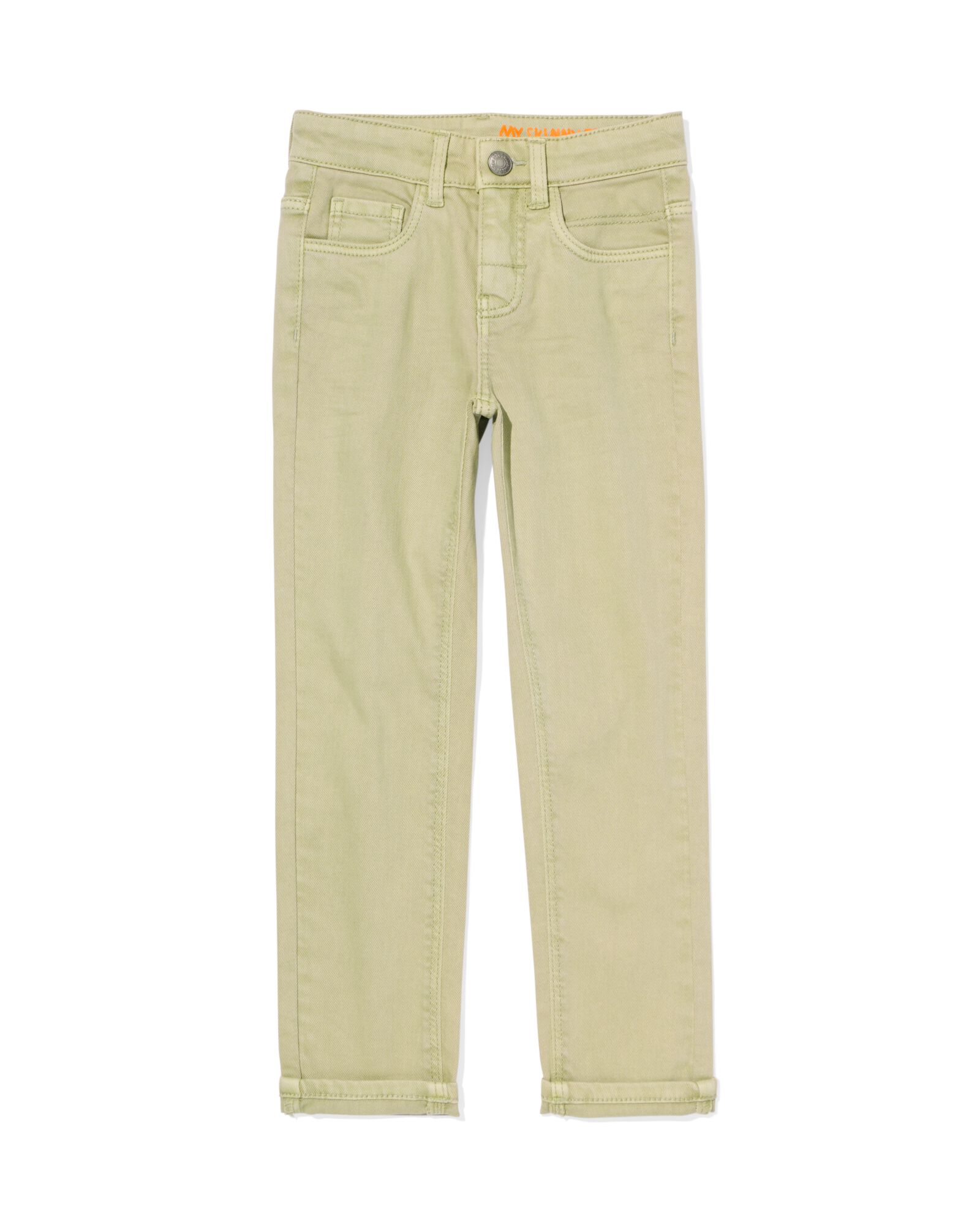 kinderbroek jogdenim lichtgroen lichtgroen - 30709703LIGHTGREEN - HEMA