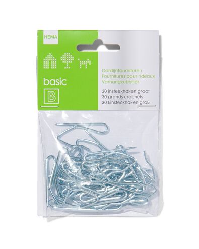 30 grandes agrafes rideaux - 7578005 - HEMA