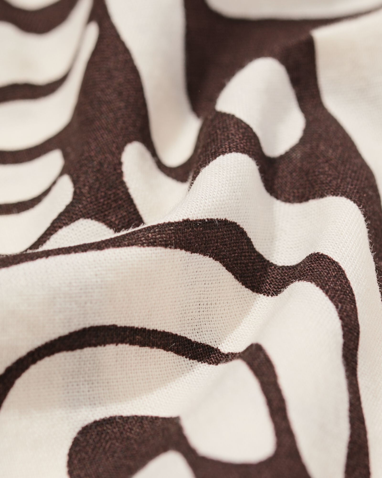 damesblouse Sophie grafisch bruin bruin - 36211520BROWN - HEMA