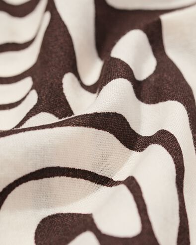 damesblouse Sophie grafisch bruin bruin - 36211520BROWN - HEMA