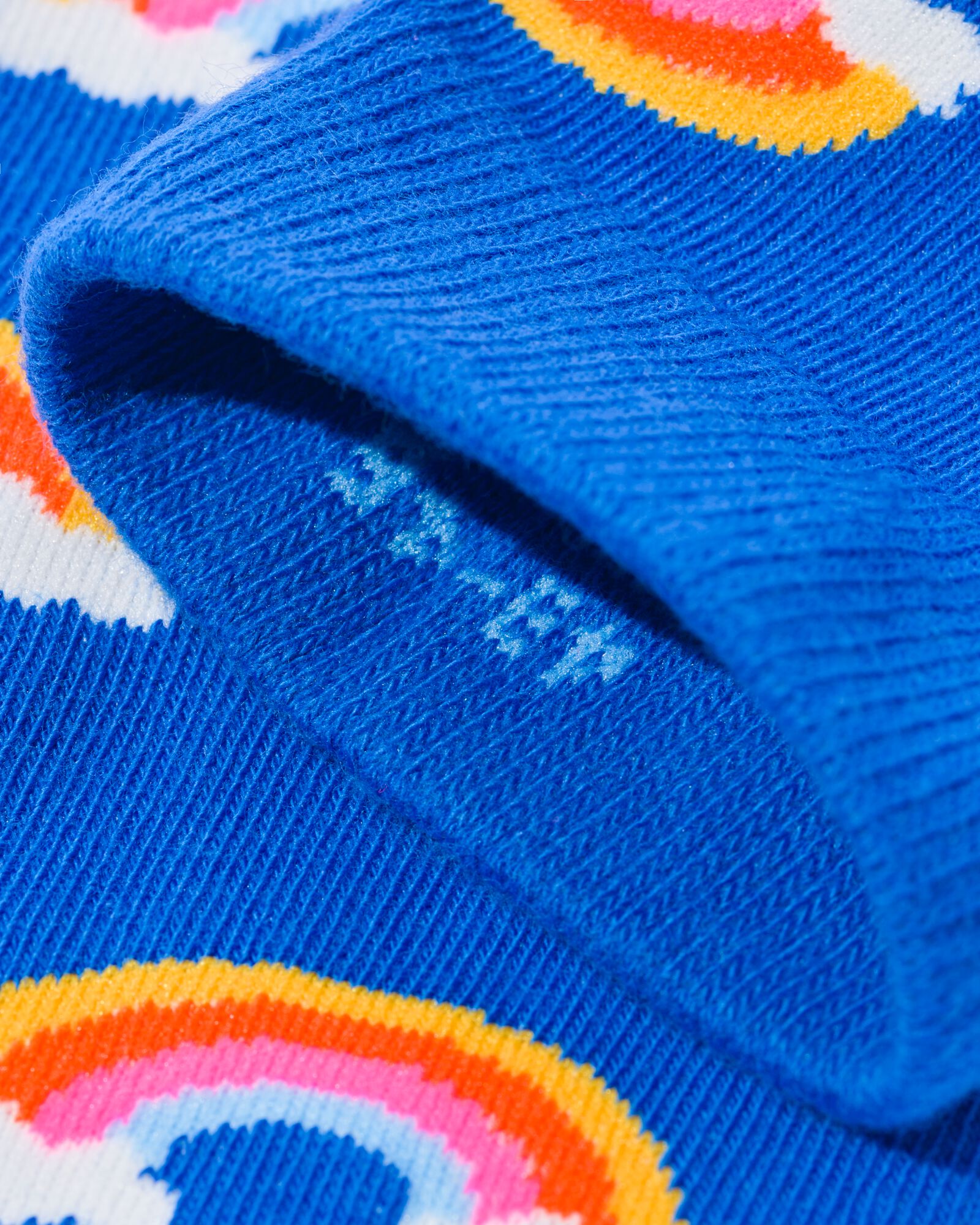 chaussettes avec coton arc-en-ciel bleu bleu - 4141100BLUE - HEMA