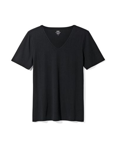 t-shirt femme noir noir - 1000004632 - HEMA