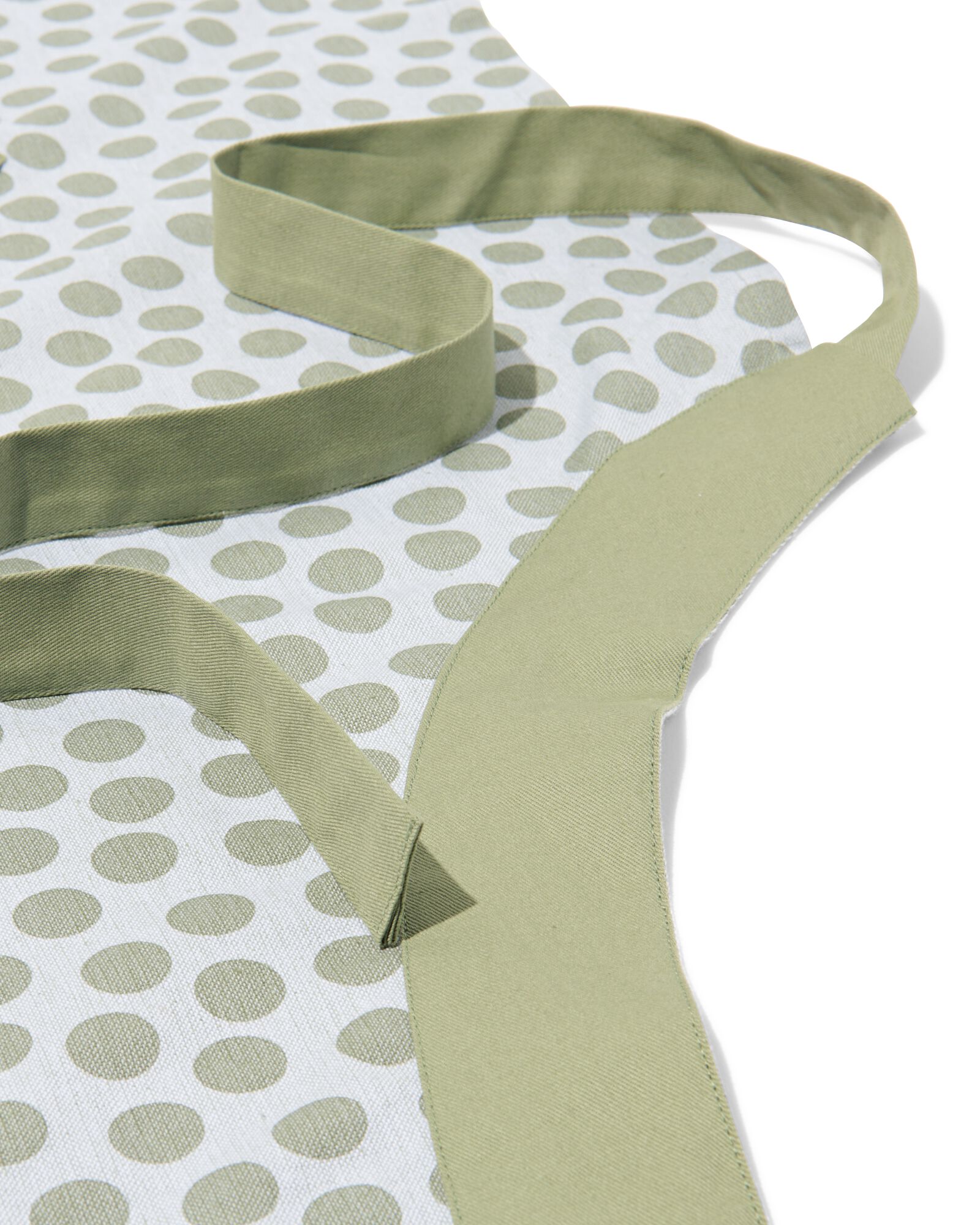 tablier de cuisine &agrave; pois chambray coton - 5400142 - HEMA