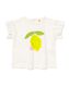 t-shirt bébé citron blanc cassé 98 - 33046357 - HEMA