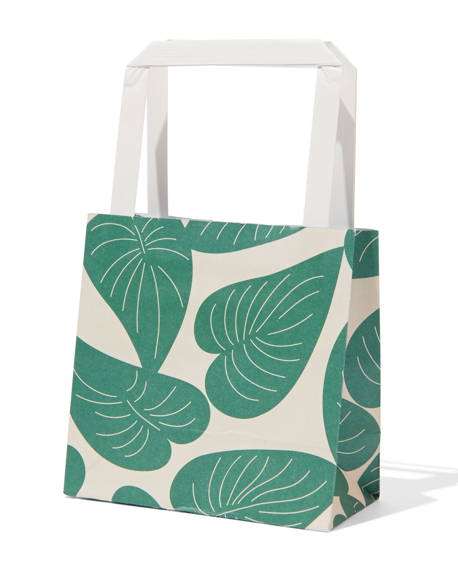 6 sacs cadeaux en papier 13x13x7 feuilles - 14740064 - HEMA