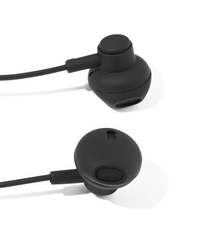 oortjes half in-ear premium zwart - 39680033 - HEMA