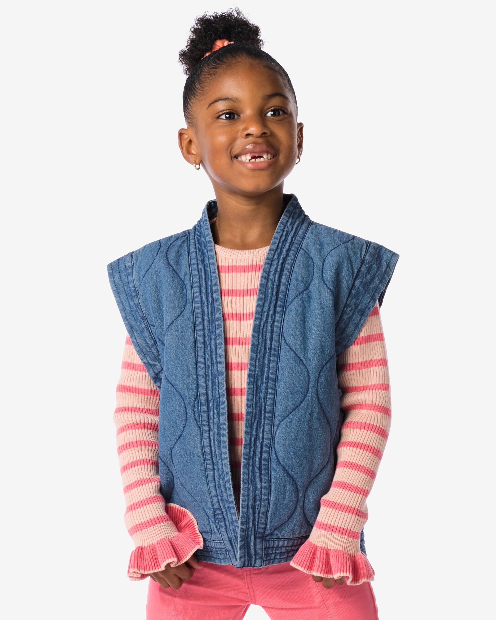 gilet enfant denim bleu - 30865764BLUE - HEMA