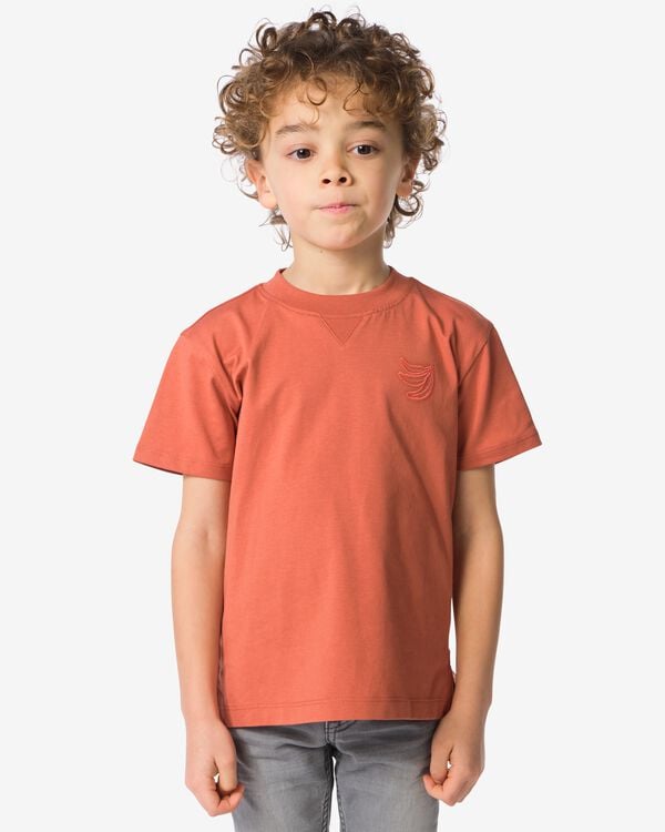 kinder T-shirt lichtbruin lichtbruin - 30715601LIGHTBROWN - HEMA