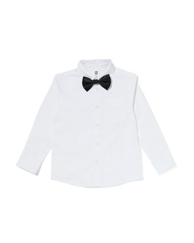 Kinderoberhemd mit Schleife wei&szlig; wei&szlig; - 30790517WHITE - HEMA