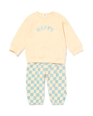 ensemble v&ecirc;tements nouveau-n&eacute; jersey blocs  &eacute;cru &eacute;cru - 33438820ECRU - HEMA