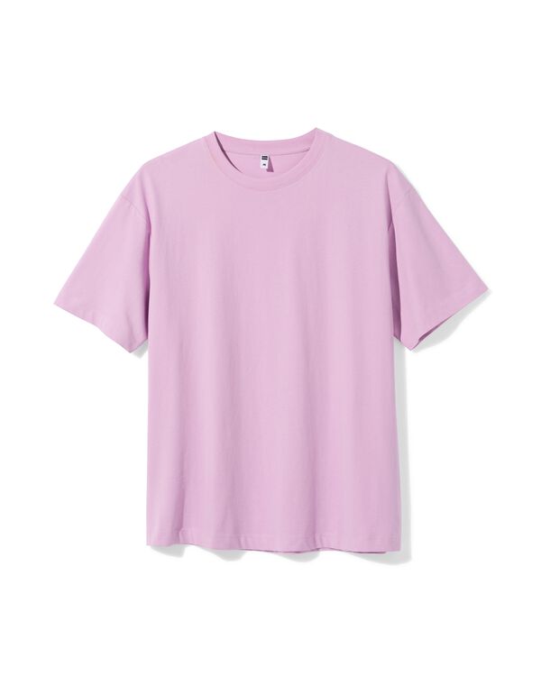 t-shirt femme Do coupe oversize lilas lilas - 36311470LILAC - HEMA