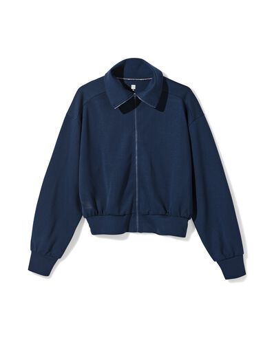 gilet femme lounge bleu fonc&eacute; bleu fonc&eacute; - 36000565DARKBLUE - HEMA