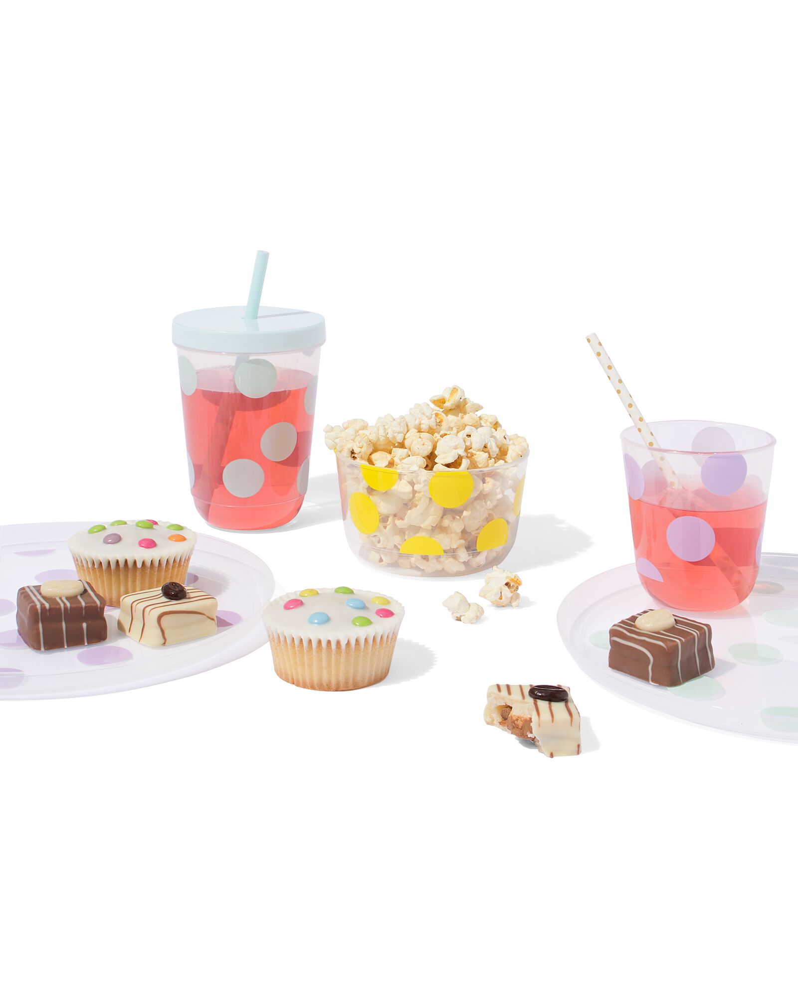 herbruikbare bakjes stip 4 stuks - 14250050 - HEMA