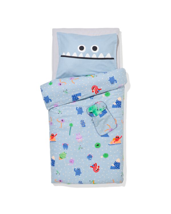 housse de couette pour enfant 120x150cm monstres en flanelle - 5700251 - HEMA