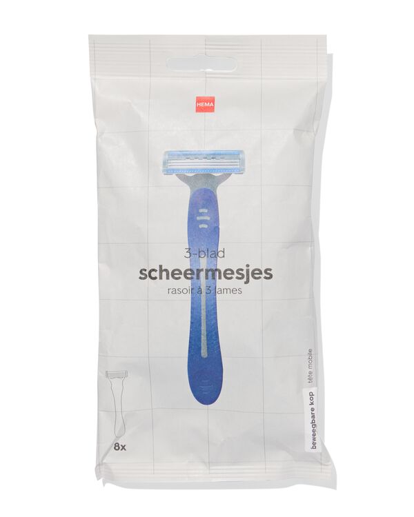 scheermesjes 3-blad - 8 stuks - 11937002 - HEMA