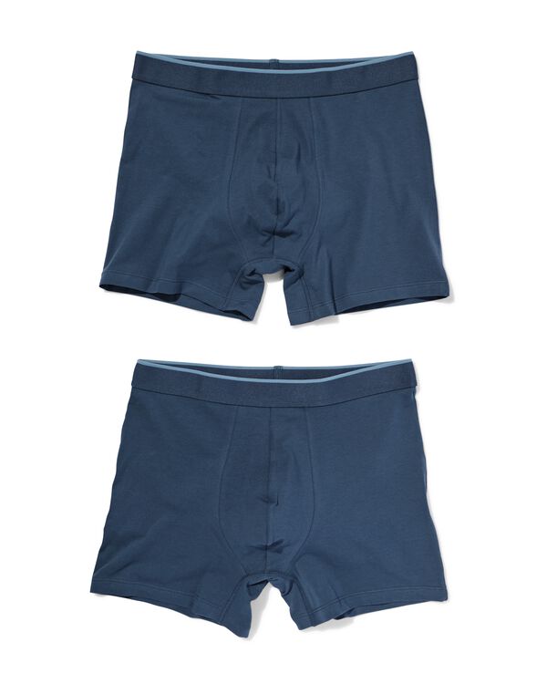 Herren-Boxershorts Comfort Perfect &ndash; 2 St&uuml;ck dunkelblau dunkelblau - 19190380DARKBLUE - HEMA