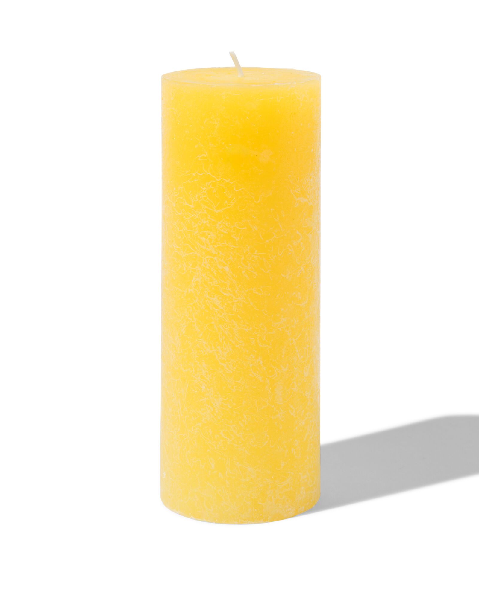 bougie rustique 7x19 jaune clair jaune clair 7 x 19 - 13502795 - HEMA