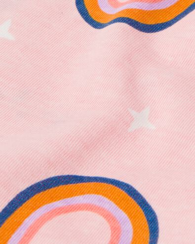 pyjacourt enfant arc-en-ciel avec t-shirt de nuit poupée rose pâle 122/128 - 23020085 - HEMA
