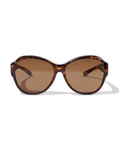dameszonnebril rond bruin - 12500360 - HEMA