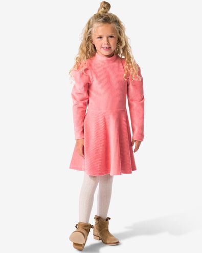 robe velours c&ocirc;tel&eacute; enfant rose rose - 30836200PINK - HEMA