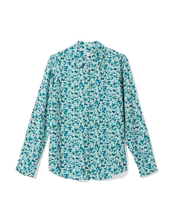damesblouse Bobbie bloemen beige beige - 36207670BEIGE - HEMA