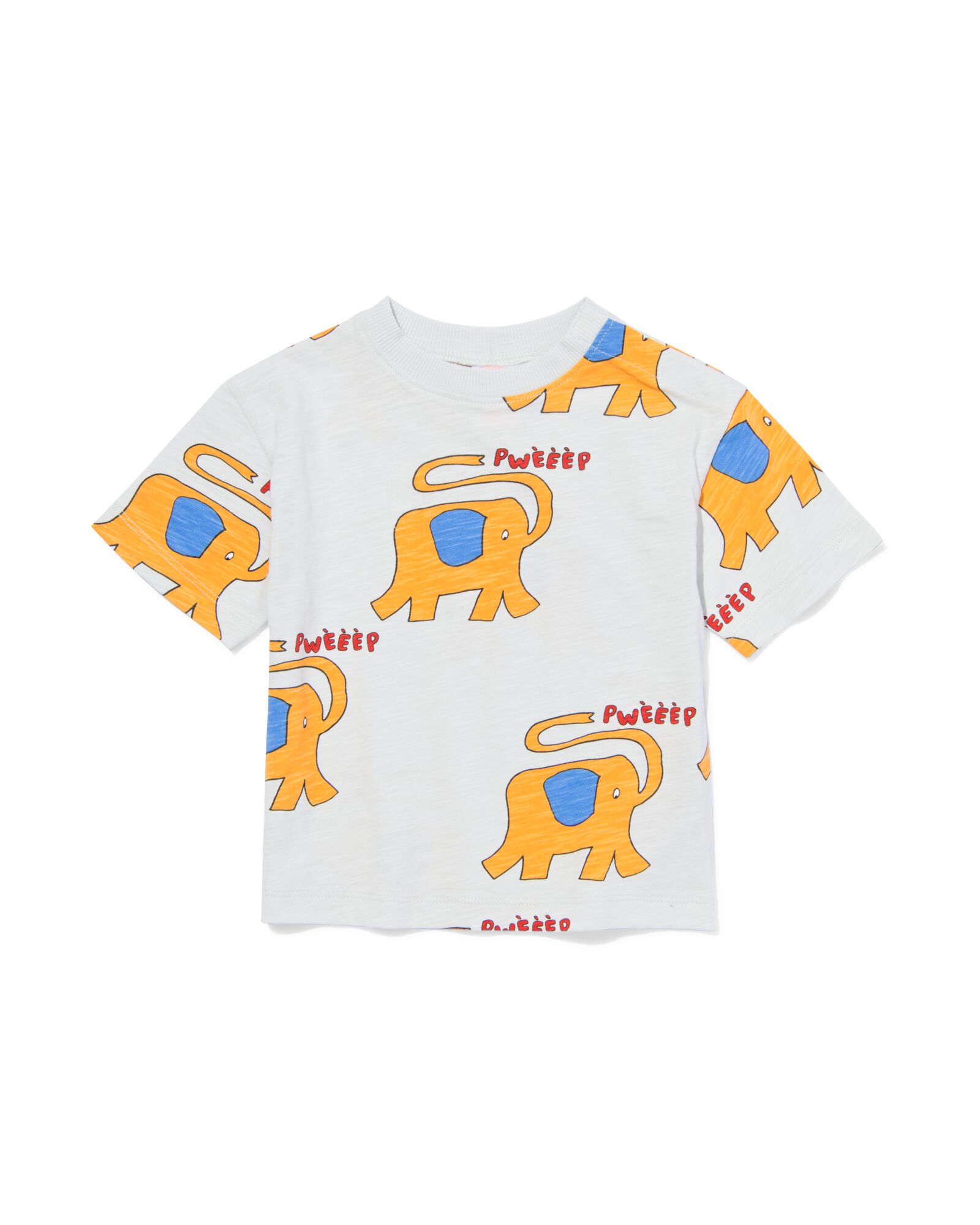 Baby-T-Shirt Elefanten hellblau - 33130170LIGHTBLUE - HEMA