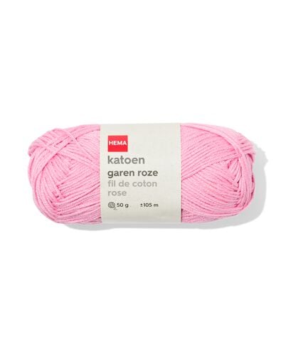 fil de coton 50 g 105 m rose - 60702862 - HEMA