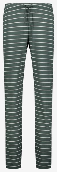 pyjama femme coton rayures vert vert - 1000026653 - HEMA