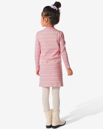 robe enfant avec côtes multicolore 122/128 - 30839162 - HEMA
