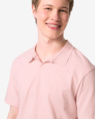 polo homme Jack texture irr&eacute;guli&egrave;re rose p&acirc;le rose p&acirc;le - 2179130LIGHTPINK - HEMA