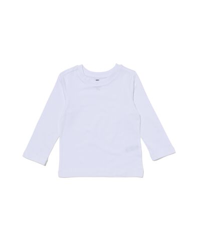 2er-Pack Kinder-T-Shirts, Biobaumwolle wei&szlig; wei&szlig; - 1000019383 - HEMA