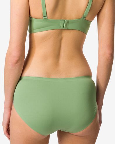 slip hipster femme second skin microfibre vert - 19602515GREEN - HEMA
