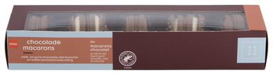 macarons chocolade - 10 stuks - 10309502 - HEMA