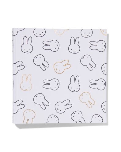 Miffy-Fotoalbum, 24 x 24.5 cm, Leinen, wei&szlig; - 14650215 - HEMA