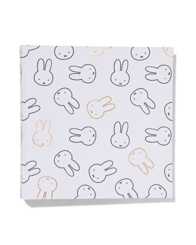 Miffy-Fotoalbum, 24 x 24.5 cm, Leinen, wei&szlig; - 14650215 - HEMA