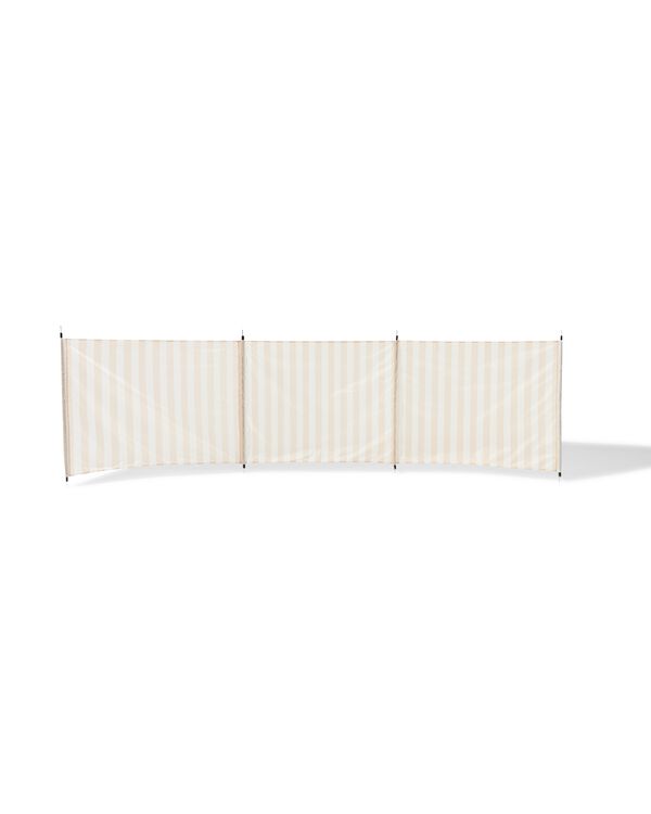 windscherm 9x62cm strepen beige - 41800237 - HEMA