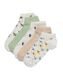 5 paires de socquettes femme avec coton blanc 39/42 - 4290397 - HEMA