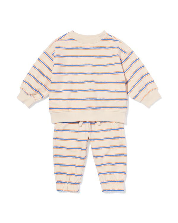 ensemble de v&ecirc;tements b&eacute;b&eacute; coupe confortable rayures &eacute;cru &eacute;cru - 33185070ECRU - HEMA