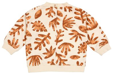 Baby-Sweatshirt, Blätter sandfarben - 1000026206 - HEMA