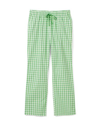 Damen-Pyjamahose, Baumwolle grün L - 23423923 - HEMA