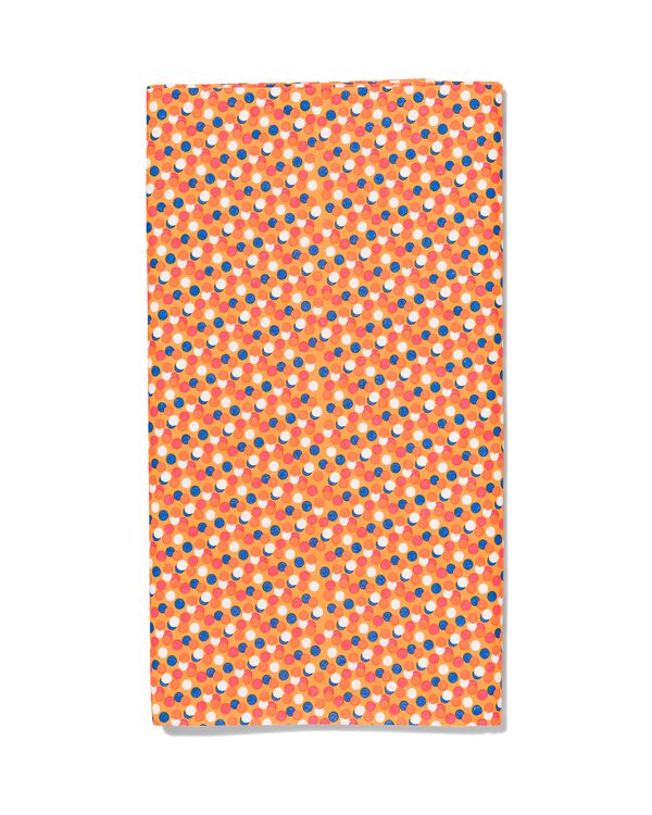 Papiertischdecke, 138 x 220 cm, orange - 25290200 - HEMA