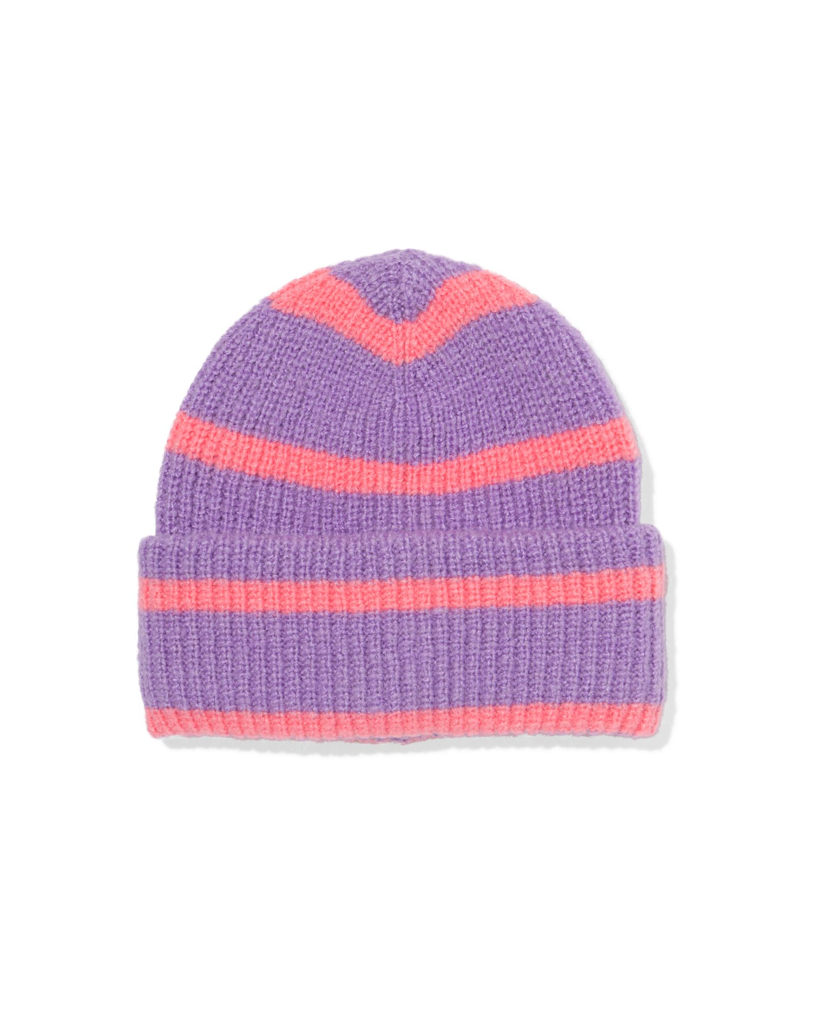 kinder beanie strepen lila lila - 16700265LILAC - HEMA